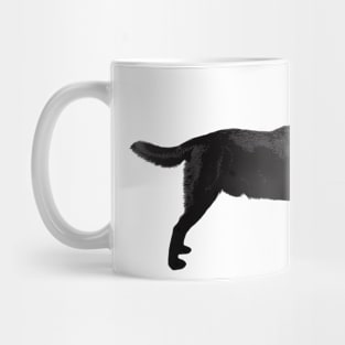 Beautiful Black Labrador Retriever Stacked Mug